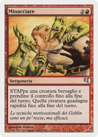 Threaten Italian Minacciare
