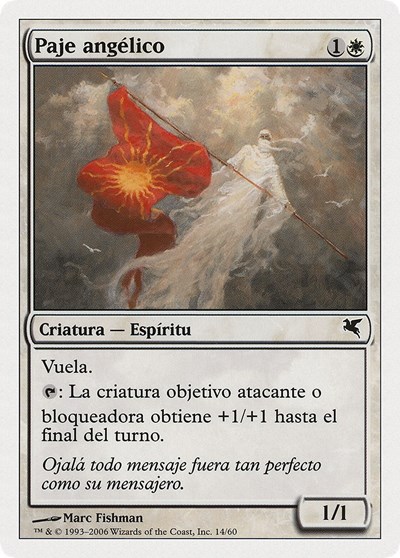 Angelic Page Spanish Paje angelico