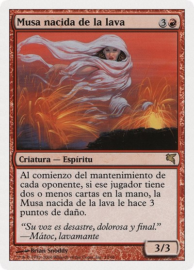 Lavaborn Muse Spanish Musa nacida de la lava