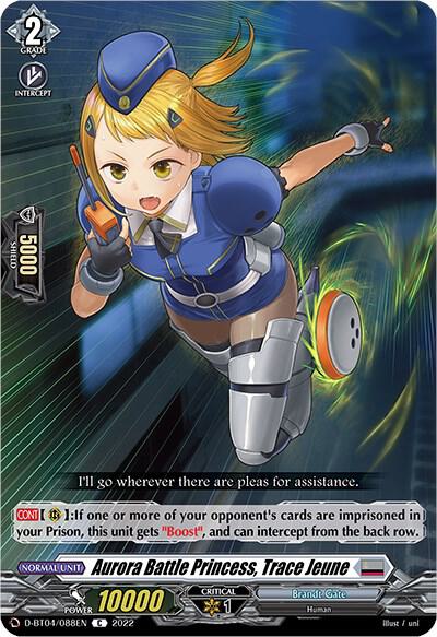 Aurora Battle Princess, Trace Jeune