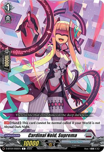 Cardinal Noid, Suprema