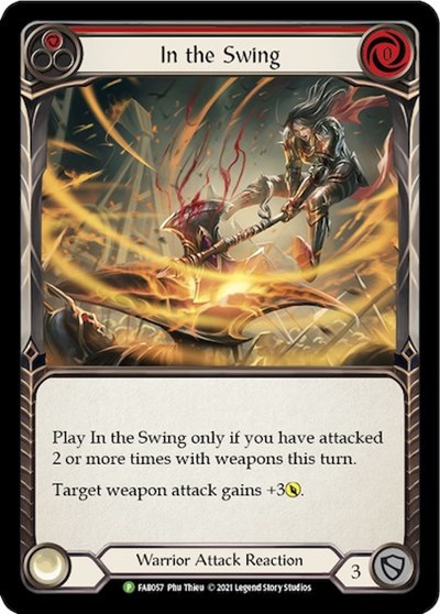 In the Swing (Red) - FAB057 Flesh and Blood: Promo Cards card price