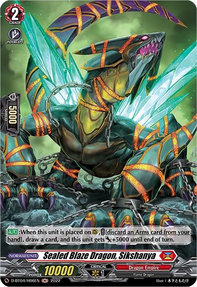 Sealed Blaze Dragon, Sikshanya (Holo)