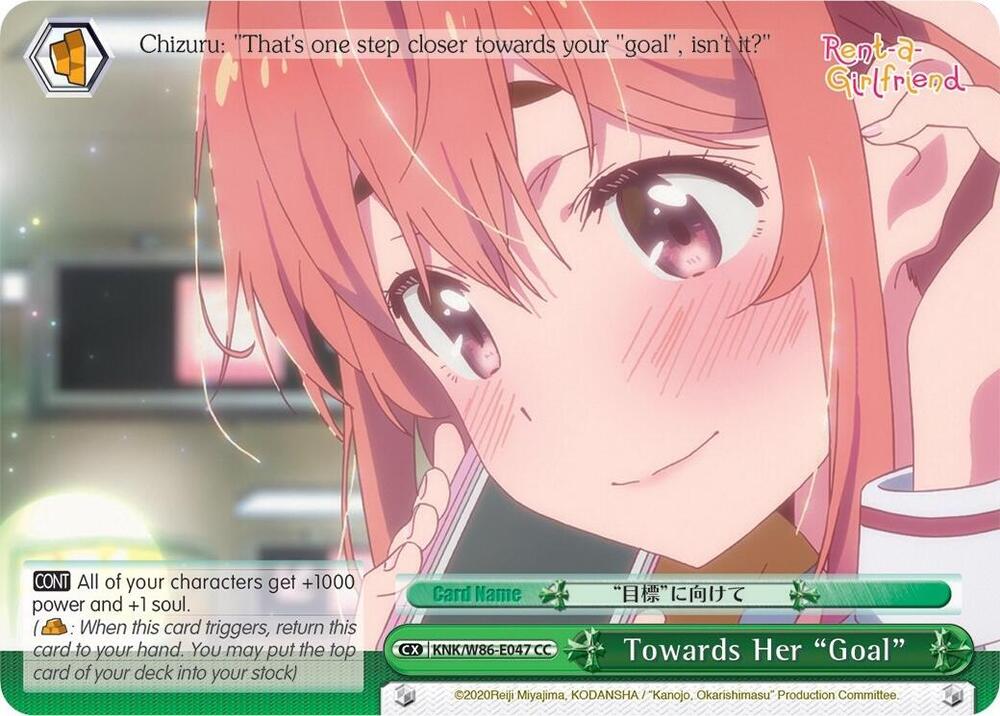 Towards Her "Goal"
