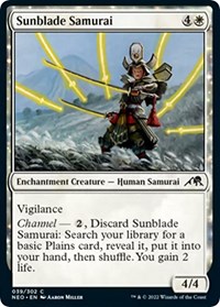 Sunblade Samurai - Kamigawa: Neon Dynasty - Magic: The Gathering card