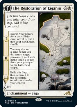 The Restoration of Eiganjo - Kamigawa: Neon Dynasty - Magic: The