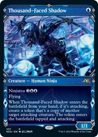 Thousand-Faced Shadow (Showcase) - Kamigawa: Neon Dynasty - Magic: The Gathering card