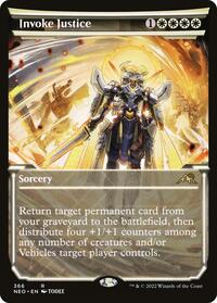Invoke Justice (Showcase) - Kamigawa: Neon Dynasty - Magic: The Gathering card