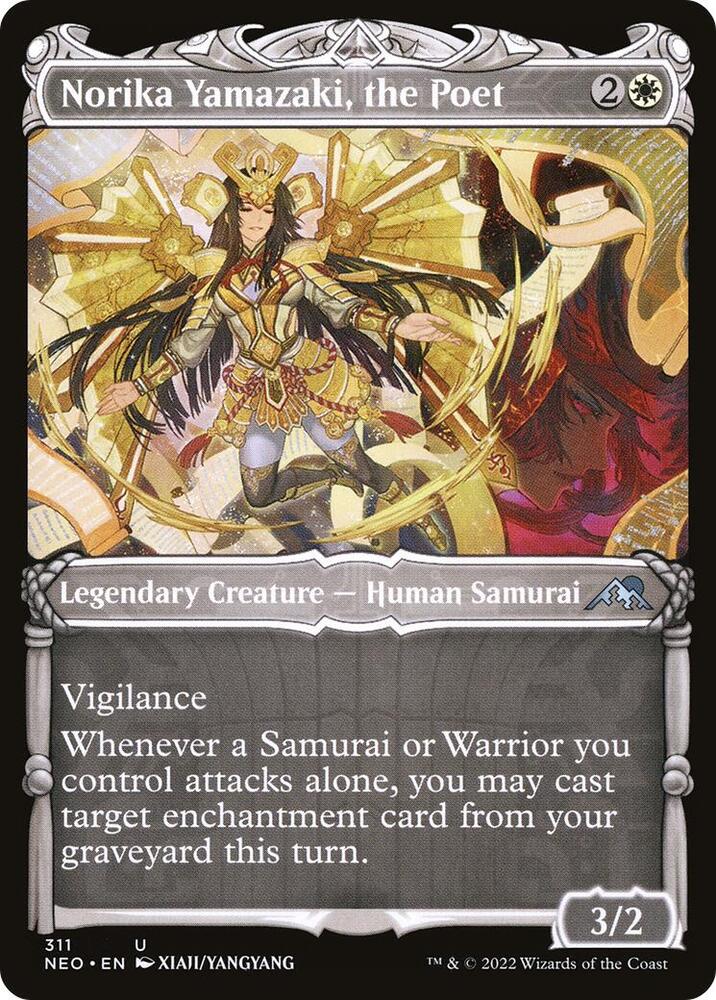 Norika Yamazaki, the Poet (Showcase) - Kamigawa: Neon Dynasty