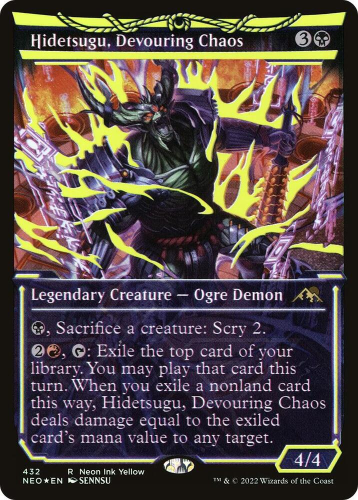 Hidetsugu, Devouring Chaos (Neon Yellow) (WPN Exclusive