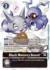 Black Memory Boost! - P-039 (Next Adventure Box Promotion Pack) - Digimon Promotion Cards - Digimon card