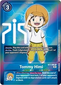 Tommy Himi (Box Topper) - Next Adventure - Digimon card