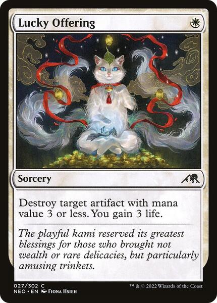 Lucky Offering - Kamigawa: Neon Dynasty - Magic: The Gathering