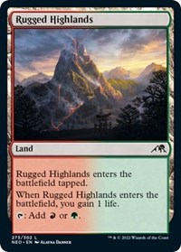 Rugged Highlands (Kamigawa: Neon Dynasty)