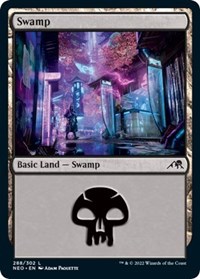 Swamp (288) - Kamigawa: Neon Dynasty - Magic: The Gathering card