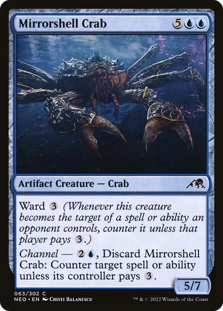 Mirrorshell Crab - Kamigawa: Neon Dynasty - Magic: The Gathering
