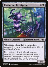 Chainflail Centipede - Kamigawa: Neon Dynasty - Magic: The Gathering card