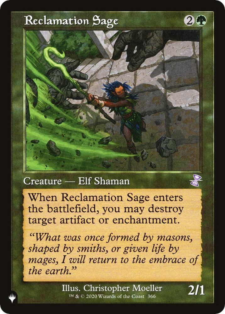 Reclamation Sage 366/289 card