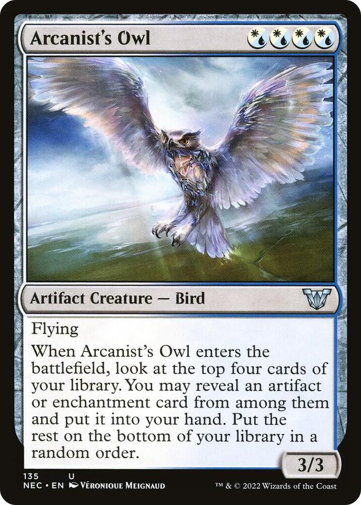 Elemental　トークン　Owl mtg Arcanist's Owl - Commander: Kamigawa: Neon Dynasty - Magic: The