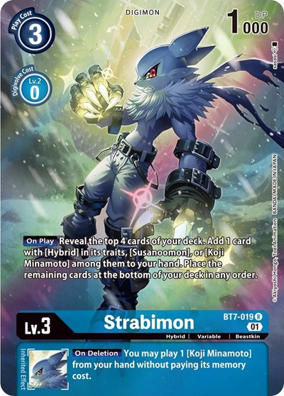 Strabimon (Alternate Art) Next Adventure Rare Digimon card — value and price