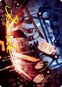 Smoke Spirits' Aid Art Card (Gold-Stamped Signature) - Art Series: Kamigawa: Neon Dynasty - Magic: The Gathering card