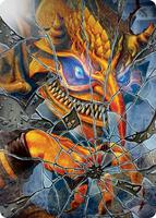 mtg kamigawa art cards Blade-Blizzard Kitsune Card [Kamigawa: Neon Dynasty Art Series] Art Series: The Wandering Emperor