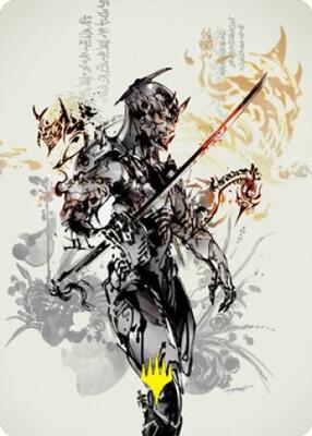 mtg kamigawa art cards Blade-Blizzard Kitsune Art Card [Kamigawa: Neon Dynasty Art Series]