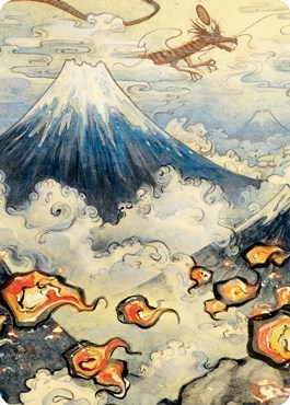 Mountain 299 Art Card Gold Stamped Signature
