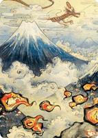 Mountain (299) Art Card - Art Series: Kamigawa: Neon Dynasty