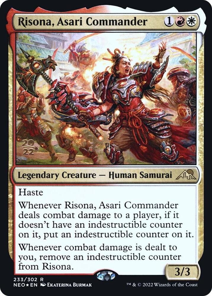 Risona, Asari Commander #233s — Kamigawa: Neon Dynasty Promos