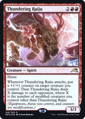 Thundering Raiju #166 – Prerelease Cards (Rare)
