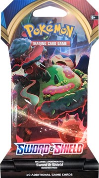 Sword and Shield Base Set Sleeved Booster Pack from SWSH01: Sword & Shield Base Set Pokemon card image