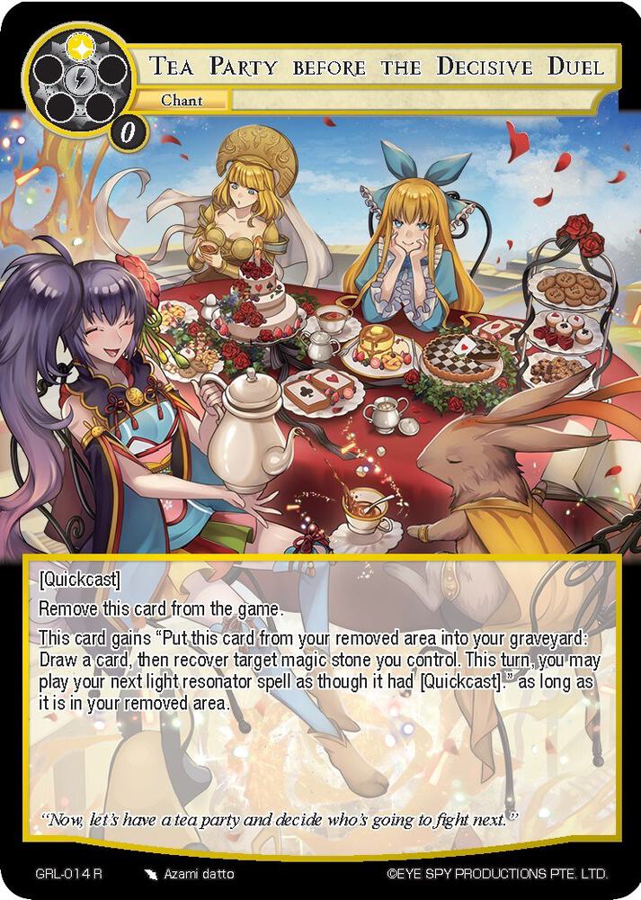 Tea Party before the Decisive Duel