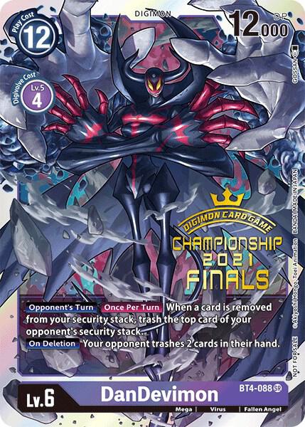 DanDevimon 2021 Championship Finals Event Pack Alt Art Gold Stamp Set digimon card