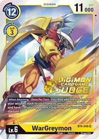 WarGreymon Judge Pack 1 — Digimon