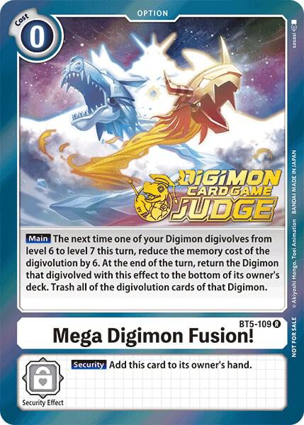 Mega Digimon Fusion Judge Pack 1 digimon card