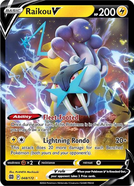ポケモンカード　Raikou 英語版 Raikou V - SWSH09: Brilliant Stars - Pokemon - TCGplayer.com