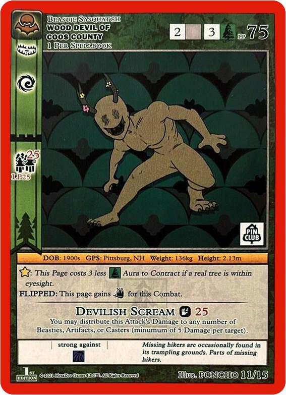 Wood Devil of Coos Country (Pin Club Nightfall Mystery Collection 1st Edition) - Miscellaneous Promos - MetaZoo - TCGplayer.com Wood Devil of Coos Country (Pin Club Nightfall Mystery Collection 1st Edition) - Miscellaneous Promos - MetaZoo - TCGplayer.com