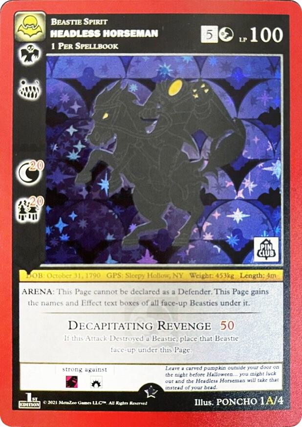 Headless Horseman - 1A (Pin Club Nightfall Mystery Collection 1st Edition)
