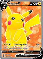 Pikachu V (Full Art) - SWSH09: Brilliant Stars - Pokemon
