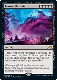 Invoke Despair - Promo Pack: Kamigawa: Neon Dynasty - Magic: The Gathering card