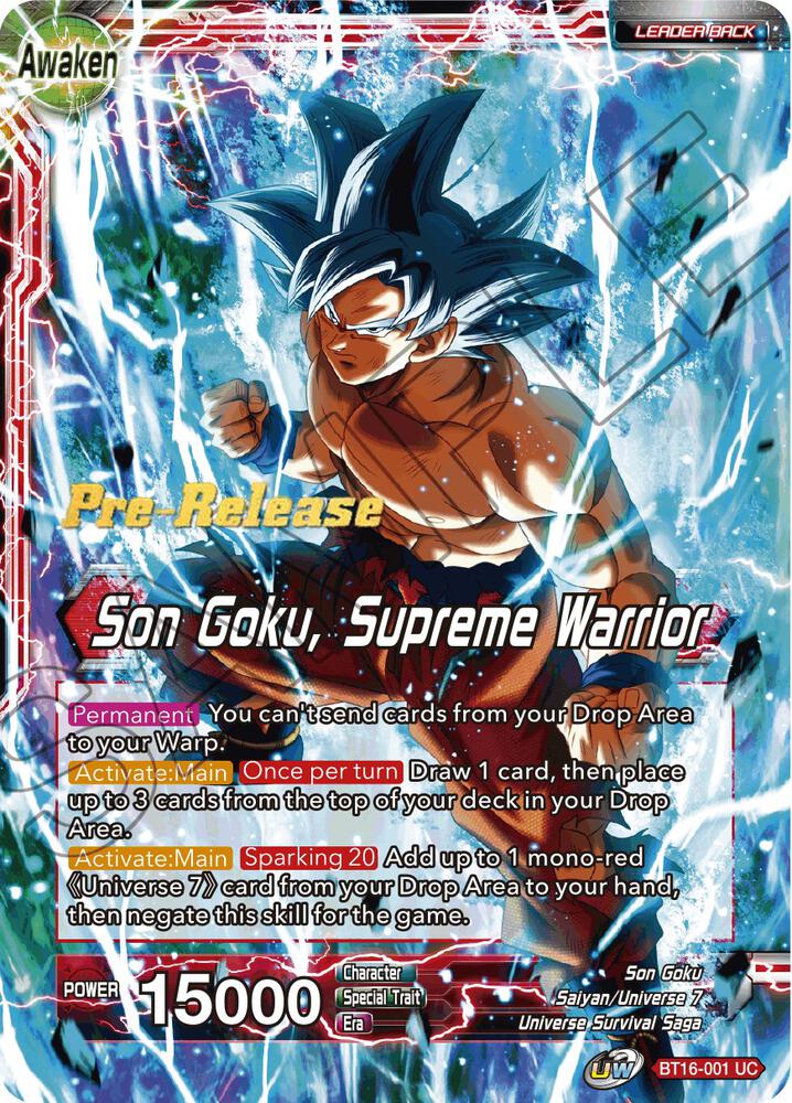 Son Goku // Son Goku, Supreme Warrior - Realm of the Gods Pre