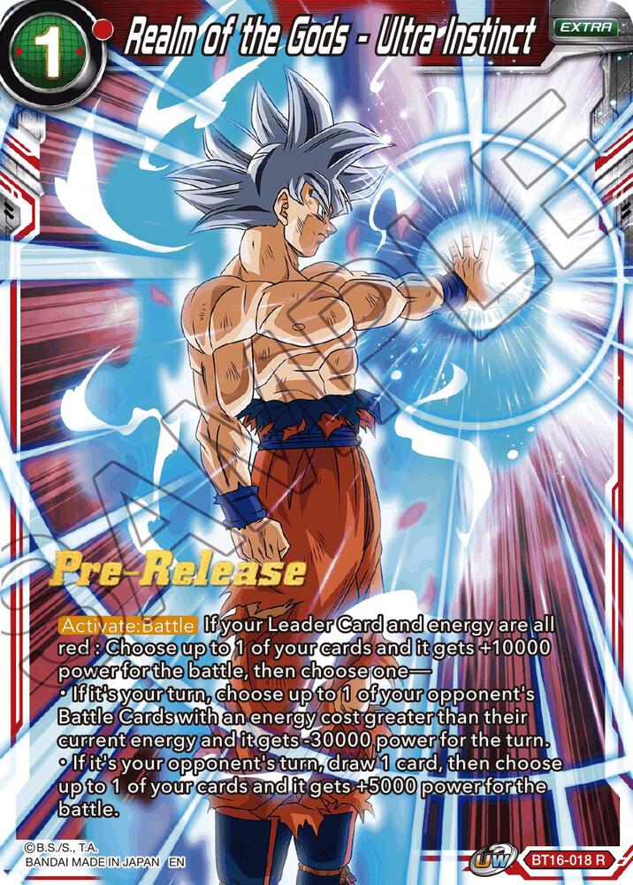 Realm of the Gods - Ultra Instinct - Realm of the Gods Pre-Release Cards -  Dragon Ball Super: Masters - TCGplayer.com