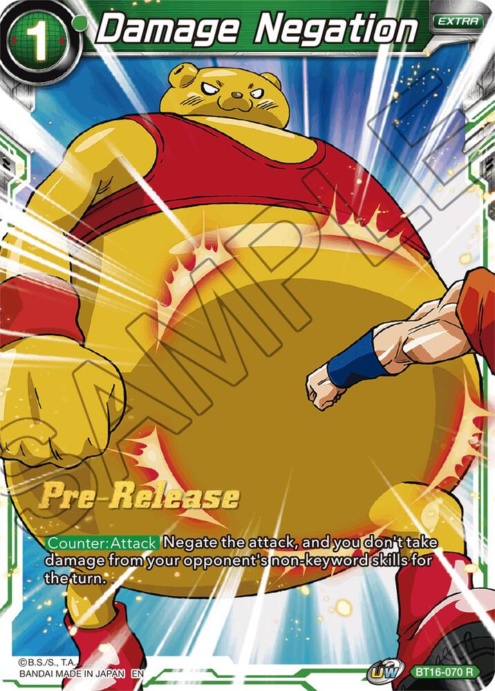 Damage Negation #BT16-070 — Realm of the Gods Pre-Release Cards