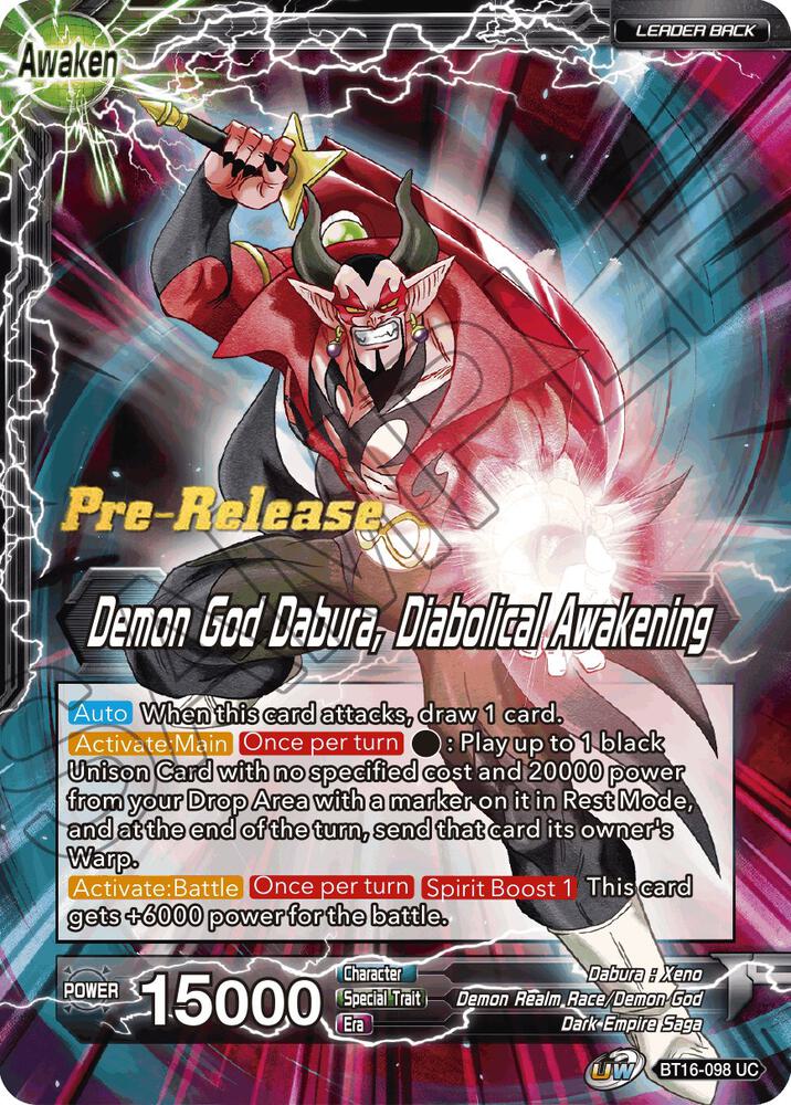 Dabura // Demon God Dabura, Diabolical Awakening - Realm of the