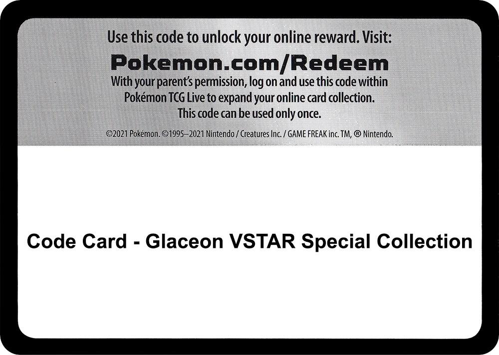 Code Card - Glaceon Vstar Special Collection