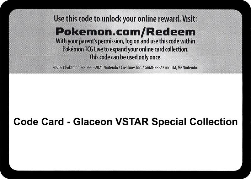 Code Card - Glaceon VSTAR Special Collection  from SWSH09: Brilliant Stars