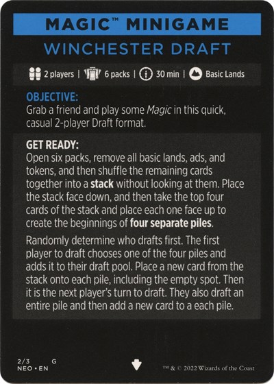 Magic Minigame: Winchester Draft