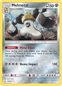 Melmetal - 129/214 (Cosmos Holo) #129/214 from Blister Exclusives Pokemon card image