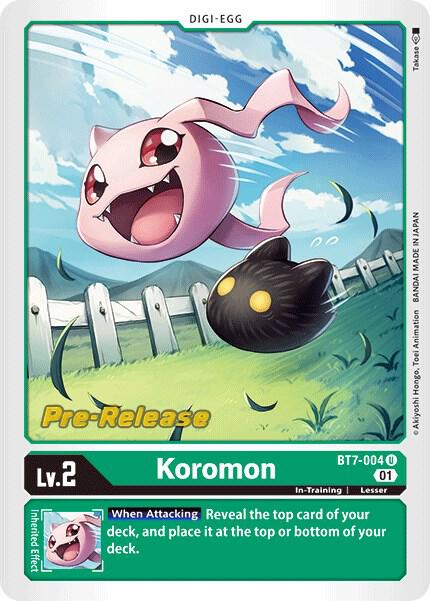 Koromon - Next Adventure Pre-Release Cards - Digimon Card Game